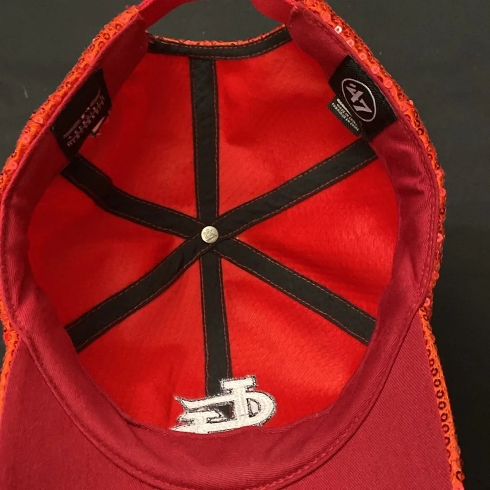 St. Louis Cardinals 47 Brand LIMITED EDITION BLING SEQUIN SPARKLE HAT MLB